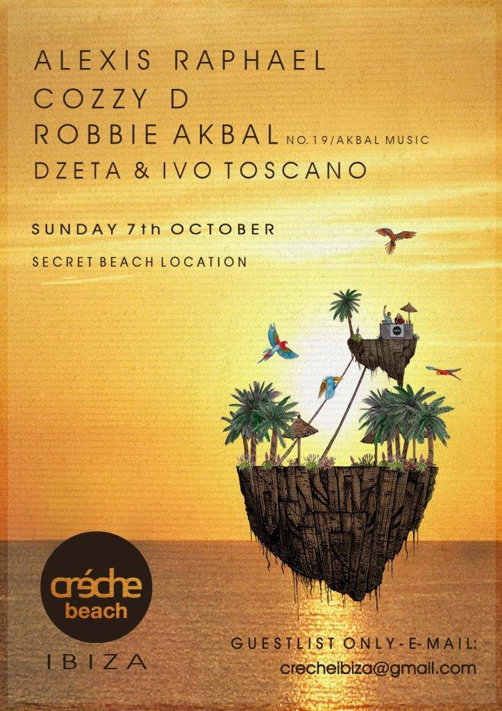 Ra Creche Beach Ibiza Closing Party At Sands Beach Bar