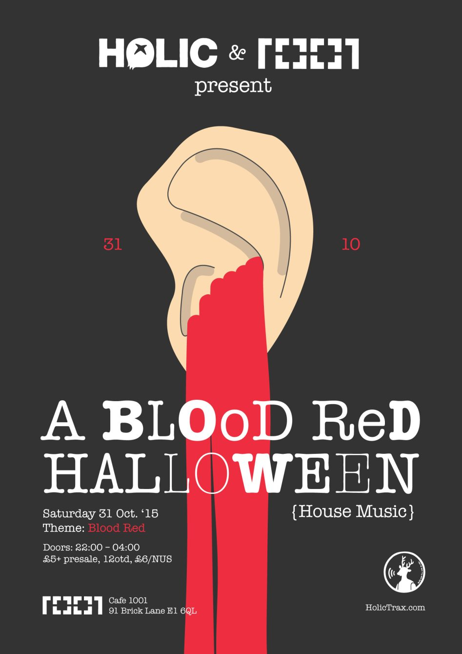 Ra Holic London Blood Red Halloween At Cafe 1001 London 15