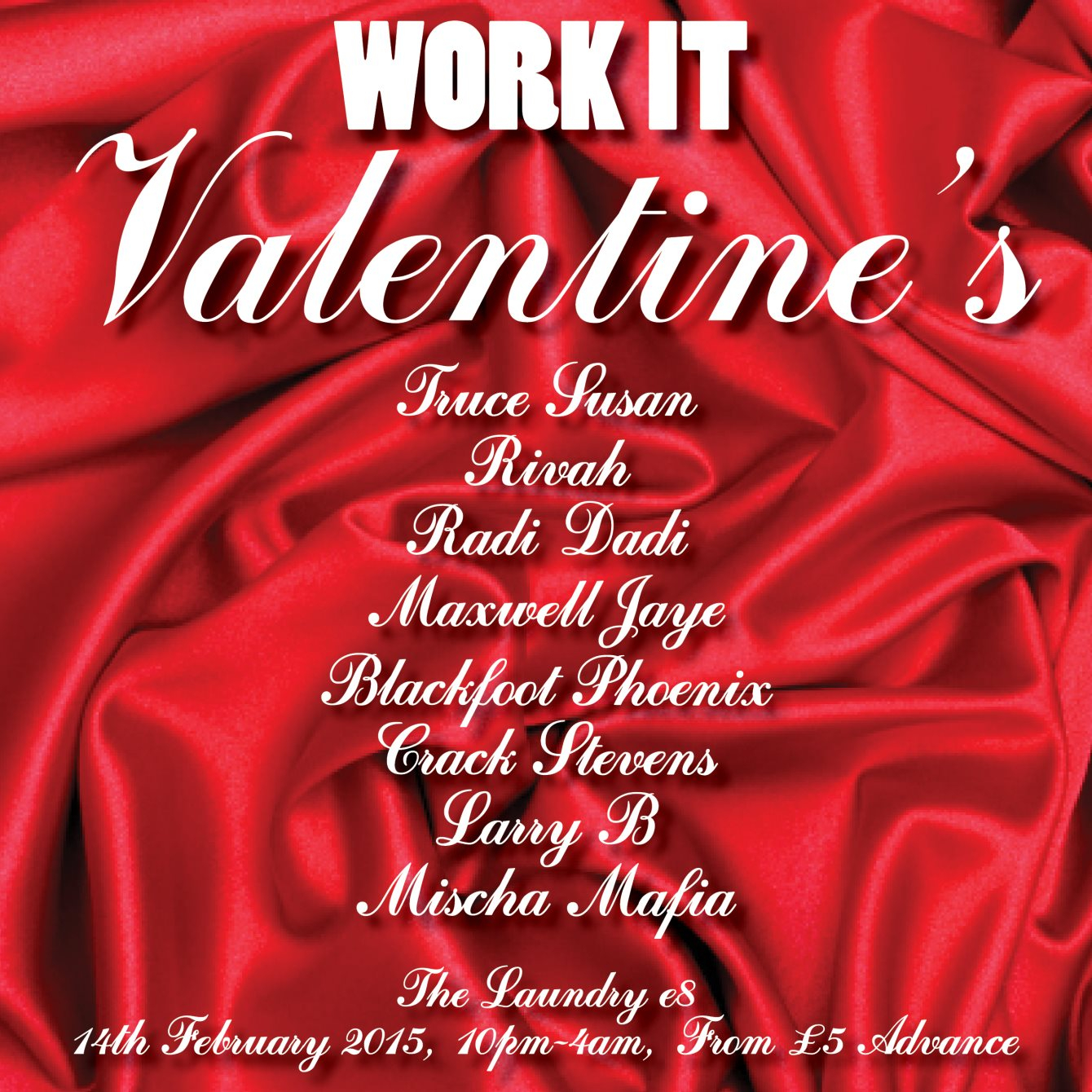 RA: Work IT Valentine's Ball at Mangle E8, London (2015)