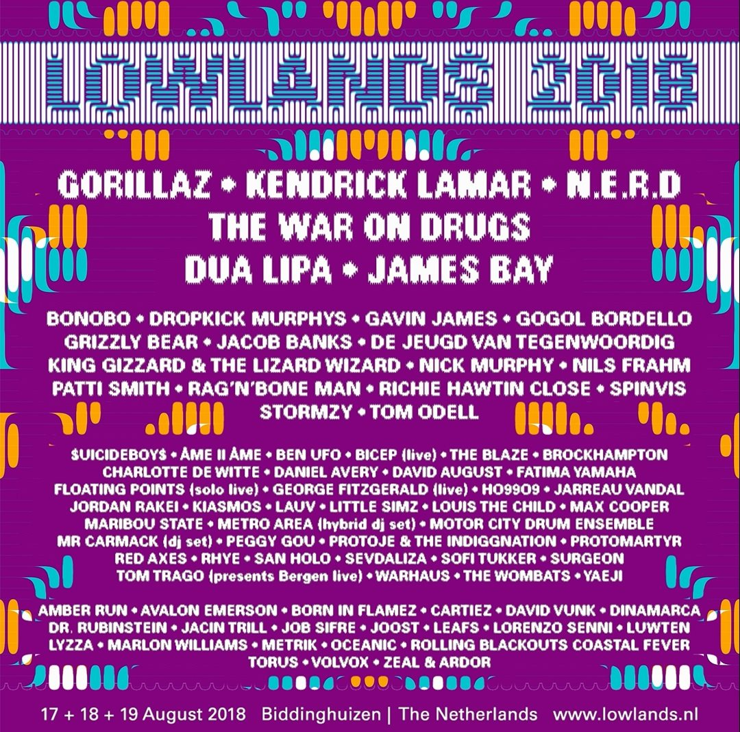 RA: Lowlands Festival 2018 at Evenemententerrein Walibi Holland, Amsterdam (2018)